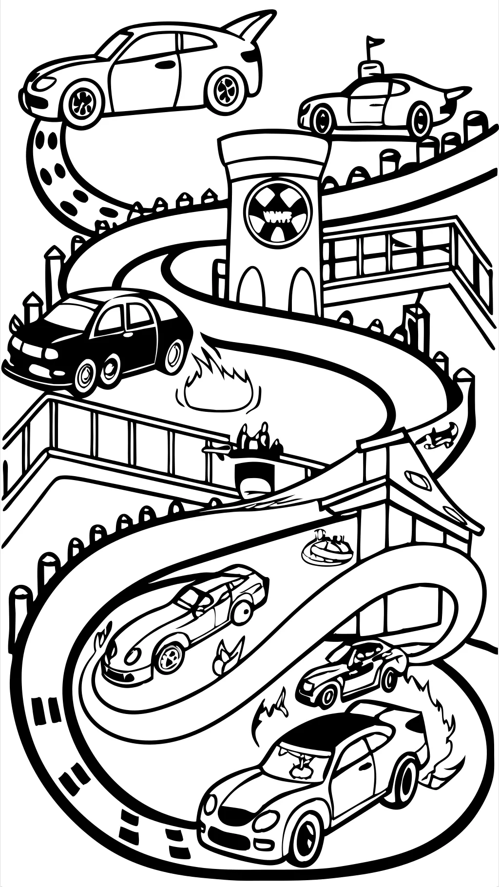 hot wheels free coloring pages